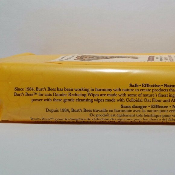 5 Burt's Bees for Cats Dander Reducing Wipes - Picture 5 of 13